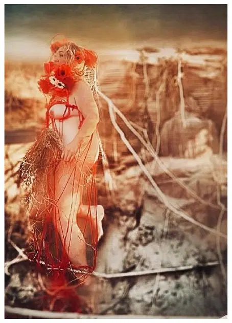 Red Thread, work 12. Provisional image description; final curatorial alt text pending.